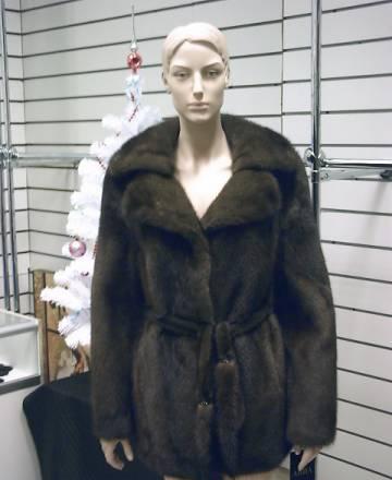 Норковая шуба автоледи орех 42-46 новая(Греция) Москва