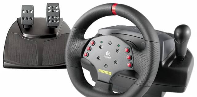 Руль с педалями Logitech momo Racing Москва