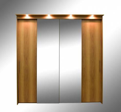 Шкаф-купе 4х дв./в.235см.,дл.218см.,гл.56/66см Москва