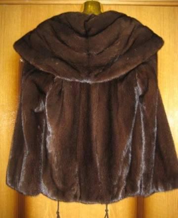 Шуба норковая с капюшоном "Кобра" новая  Греция Москва