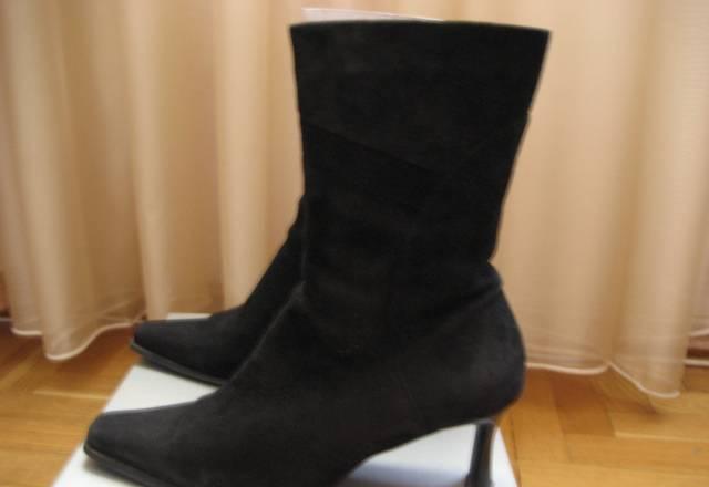 Замшевые мягкие сапоги р.39 Москва