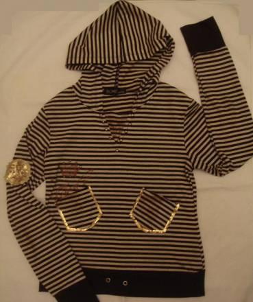 Кофта в полоску, с люриксом. 44р Москва