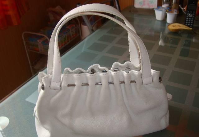 Сумка  Dissona белая кожа Москва