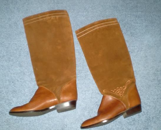 Сапоги замша + кожа, Италия Санкт-Петербург