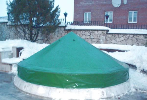 Изготовление, пошив чехлов на фонтаны, бассейны Москва