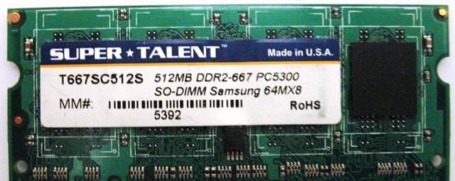 Память SO-dimm DDR2 512 Mb Москва