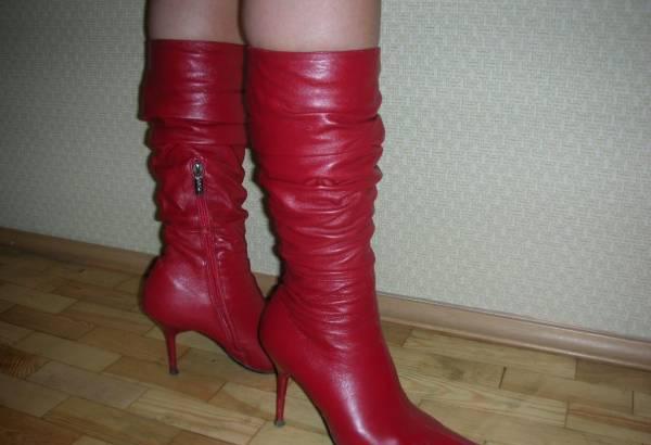 Красные сапоги ИТАЛИЯ 36-37 Санкт-Петербург