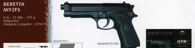 Пистолет для страйкбола Beretta 92FS, черный Москва