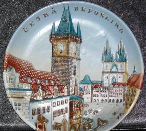 Тарелка настенная Прага Санкт-Петербург