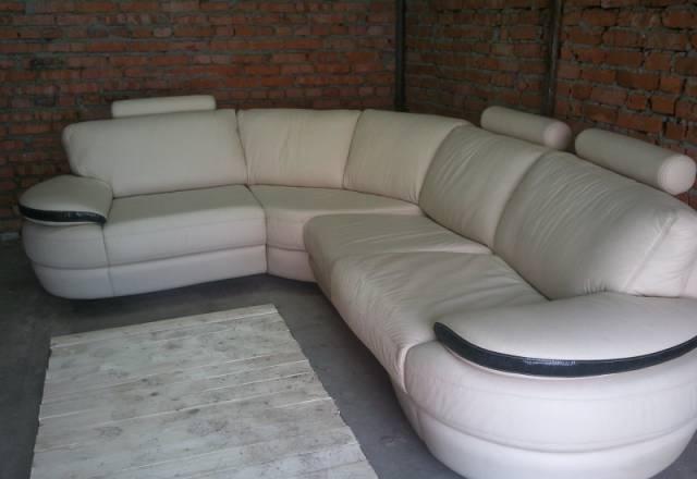 Угловой диван натуральная кожа Москва