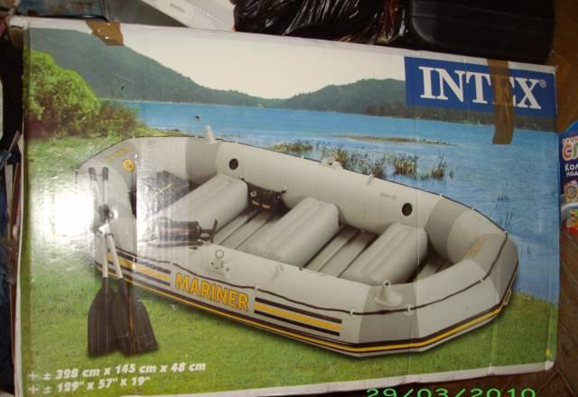 Лодка пвх Mariner intex 68376 мало б/у с транцем Москва