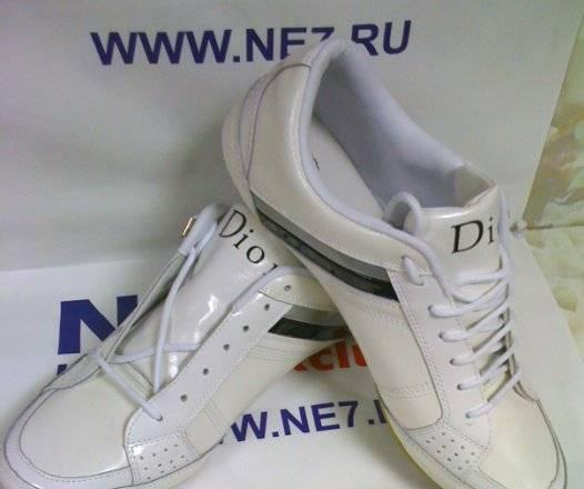 Кеды Dior, кожа, белые Москва
