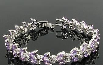 Браслет с аметистами и топазами Москва