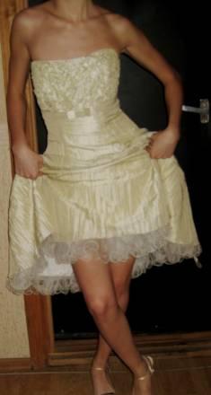 Фисташковое выпускное платье Москва