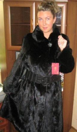 Шуба норковая черный брил."классика" Новая Греция Москва