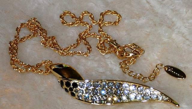 Swarovski Зуб Дракона Кулон+цепочка в подарок Москва