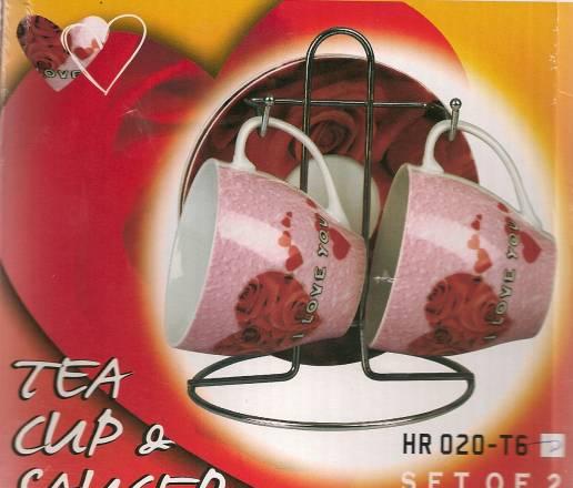 Две чайные пары на подставке Санкт-Петербург