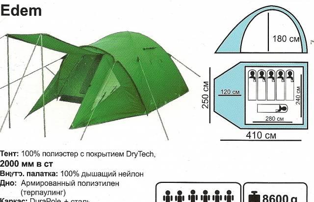 Кемпинговая палатка Edem Санкт-Петербург