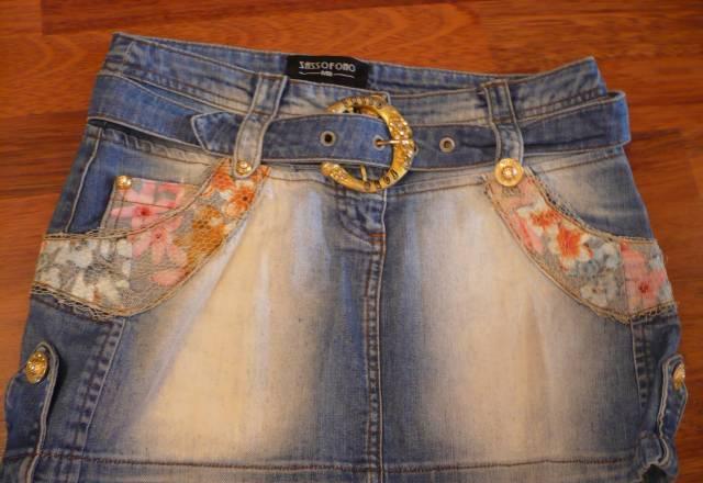 Джинсовая коротенькая юбочка Москва