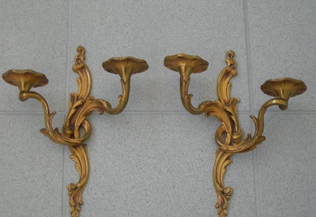 Настенные подсвечники  2 . Бронза Санкт-Петербург