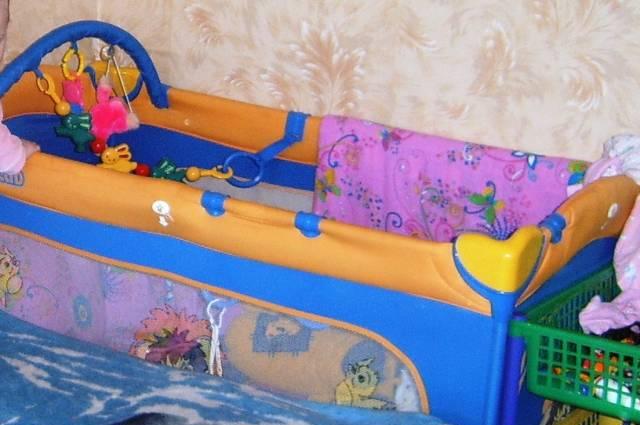 Складная кровать-манеж Москва