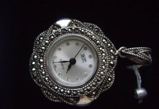 Часы-кулон, серебро, эксклюзивная модель Москва