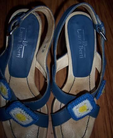 Босоножки синие, Лаура Берти, 35 размер Москва