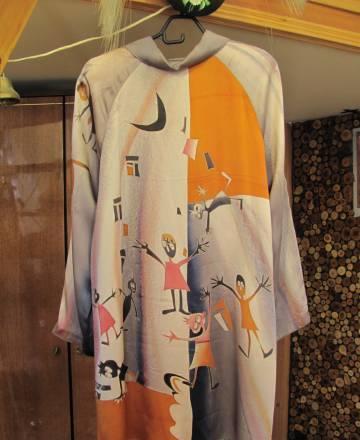 Кардиган. Натуральный шелк, ручная роспись Санкт-Петербург