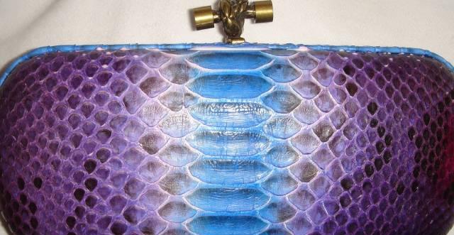 Клатч Bottega Veneta из кожи питона Оригинал Москва