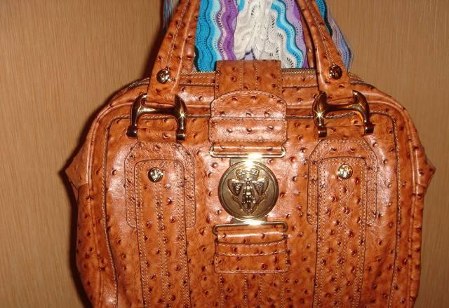Сумка Gucci из кожи страуса  Оригинал Москва