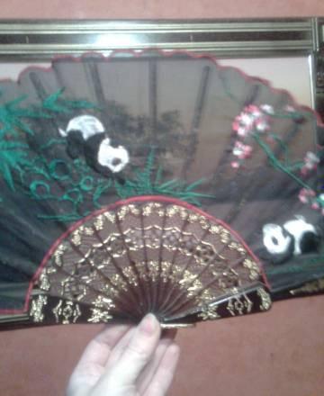 Веера 3ШТ.вышивка на ткани Санкт-Петербург