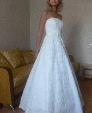 Свадебное платье (+ болеро), р.42-46 Москва