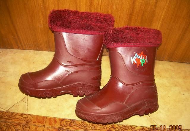 Резиновые сапоги с теплой вынимающейся подкладкой Москва