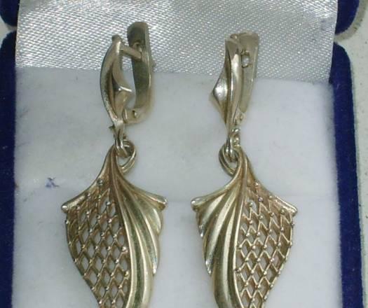 Серебрянные серьги Москва