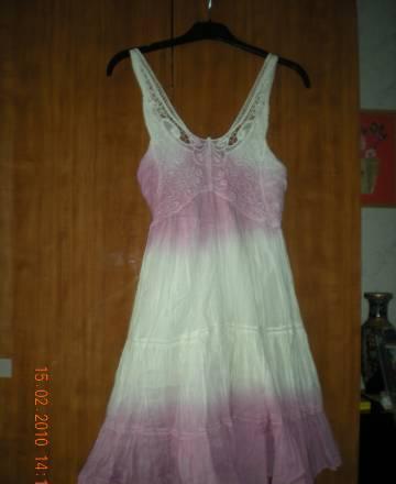 Летнее натуральное светлое платье для отпуска Москва