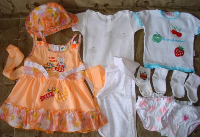 Пакет одёжки на девочку р.74 Москва