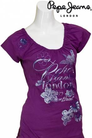 Женская футболка фиолетовая, Pepe Jeans Москва