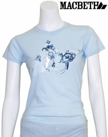 Футболка женская голубая, Macbeth Москва
