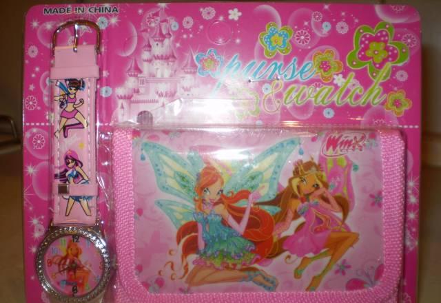 Часы Винкс водонепроницаемые + кошелёк винкс Москва