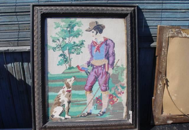 Картина старинная в раме Санкт-Петербург