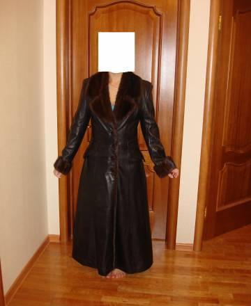 Шикарный  итальянский кожаный плащ фирмы torrini Москва