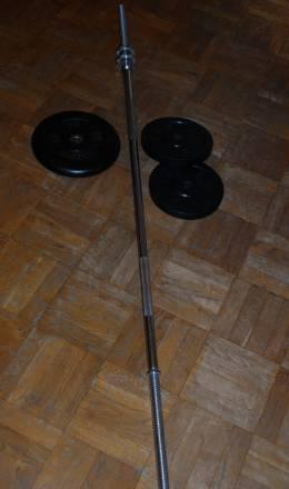 Штанга и блины 2x10кг + 2x5кг Москва