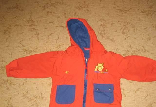 Куртка ветровка на флисе+ шапочка Санкт-Петербург