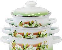 Кастрюли, баки, ведра, набор кастрюль эмальБольшой Москва