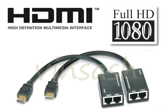 Удлинитель hdmi extender LAN cat5/6 до 30м Санкт-Петербург