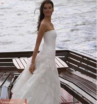 Белоснежное св.платье Tourmalin, коллекция Москва