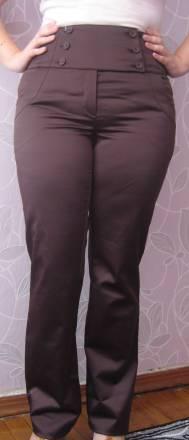 Атласные брюки, цвет шоколад Москва