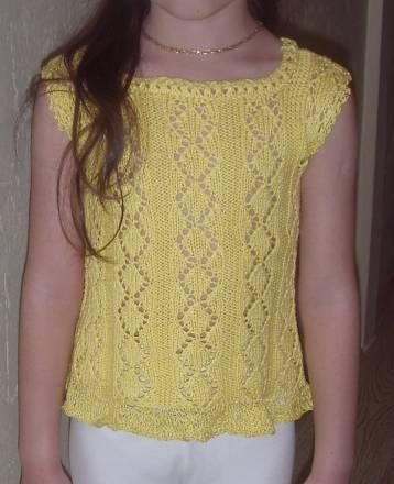 Эксклюзивная кофточка на лето-ручная вязка.-ажур Москва