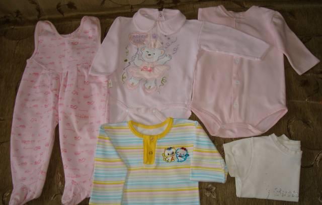 Пакет одежды  на девочку от 6 мес р.68 Москва