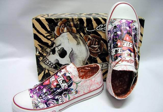 Кеды ED hardy розовые Москва